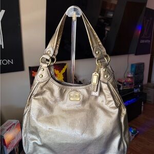 Coach Shimmering Gold Shoulder Bag